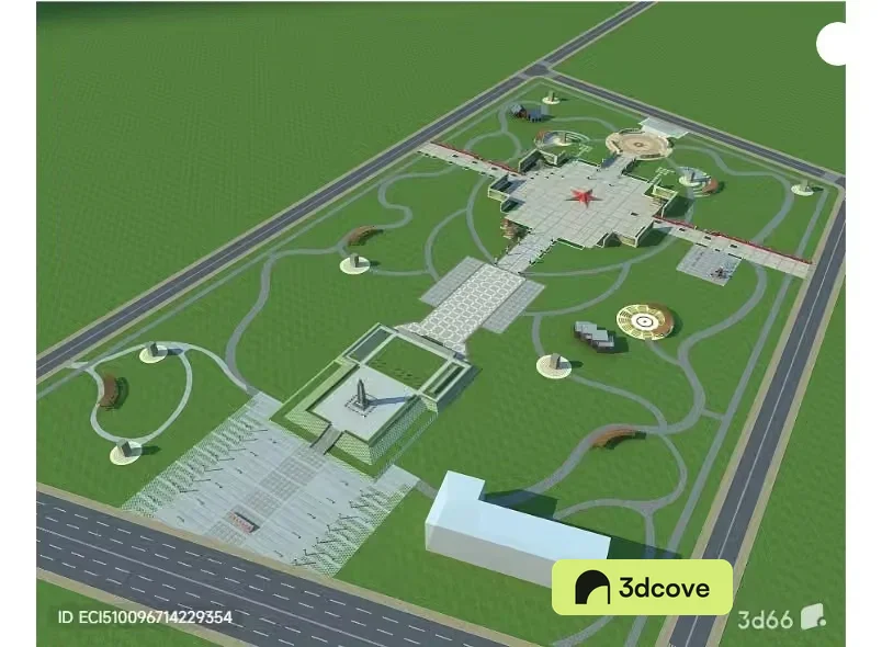 A 3D Architectural Model Of A Building Or Structure