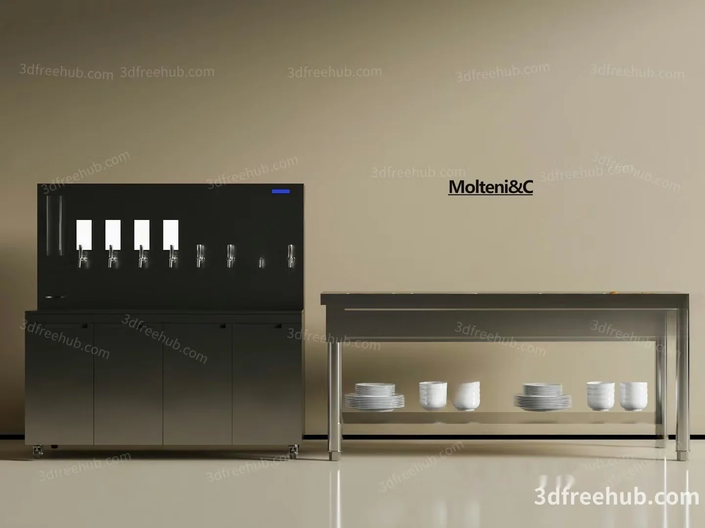 Modern Kitchen Equipment 3D Model – 20177 – VRAY Render