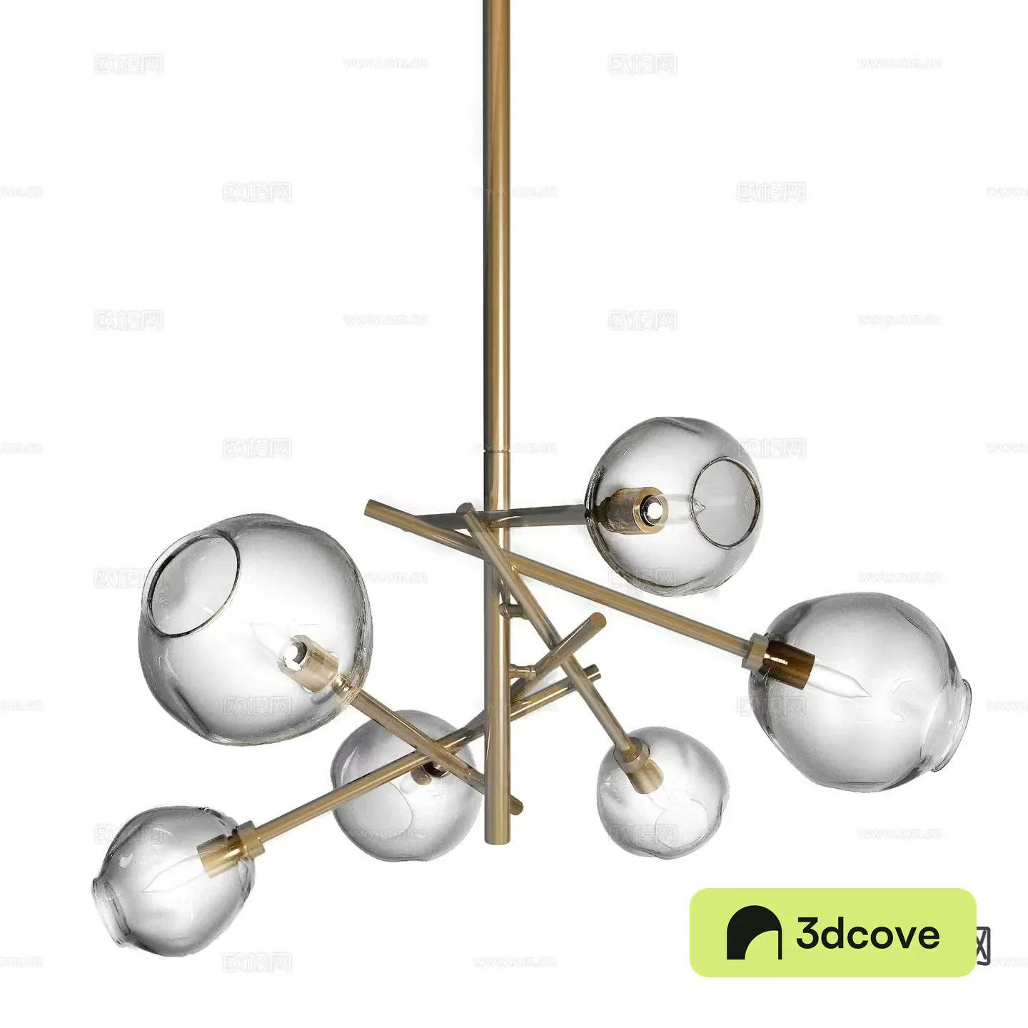 Light luxury multi-head chandelier