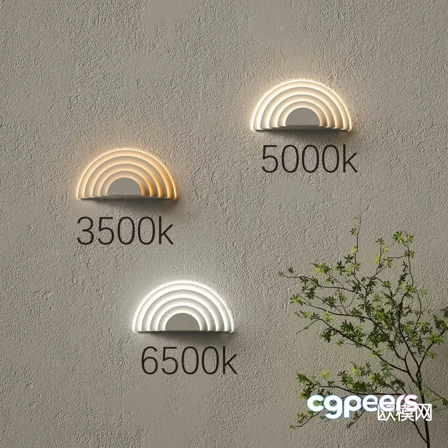 Modern wall lamp personalized wall lamp creative wall lamp 3D model