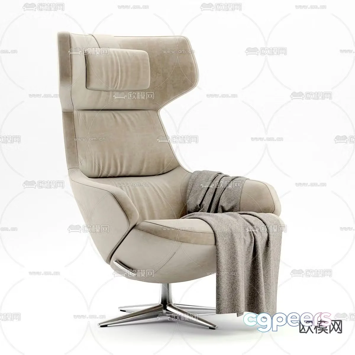 ASTON CLUB executive chair boss chair 3d model
