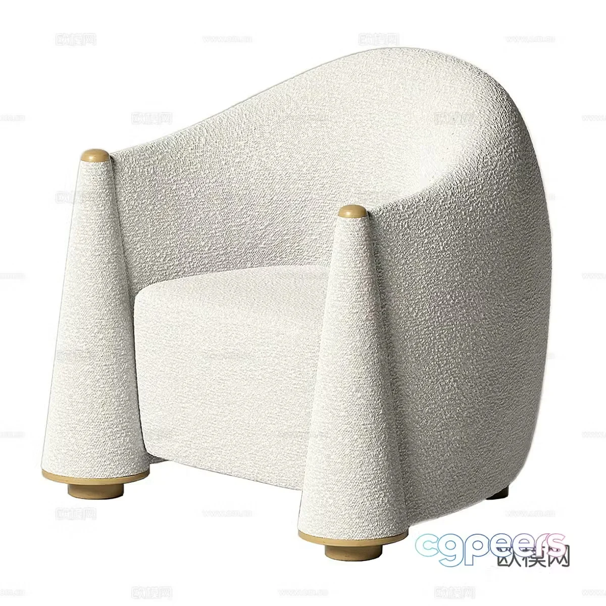 Modern single sofa 3d model