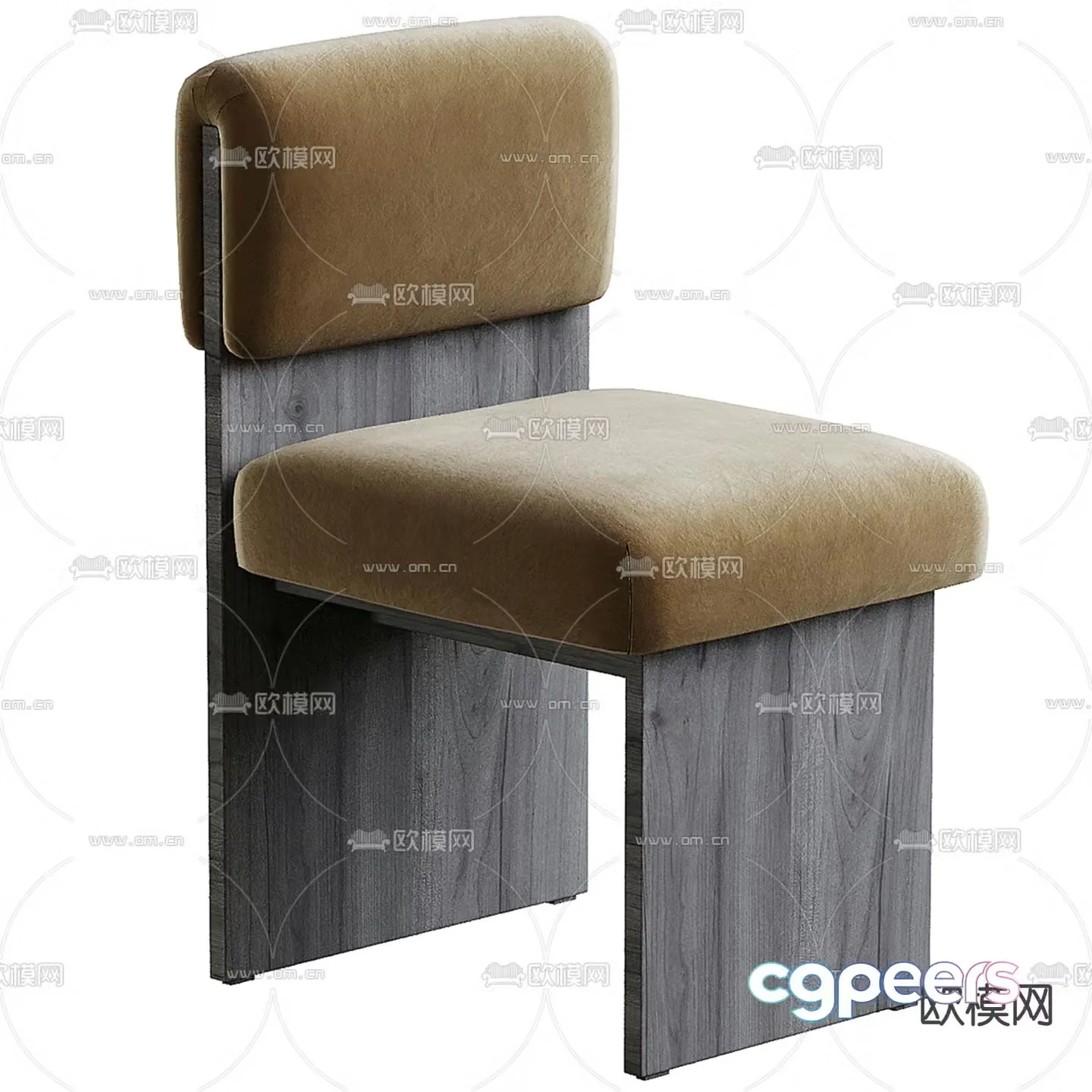 Modern chair dining chair 3d model