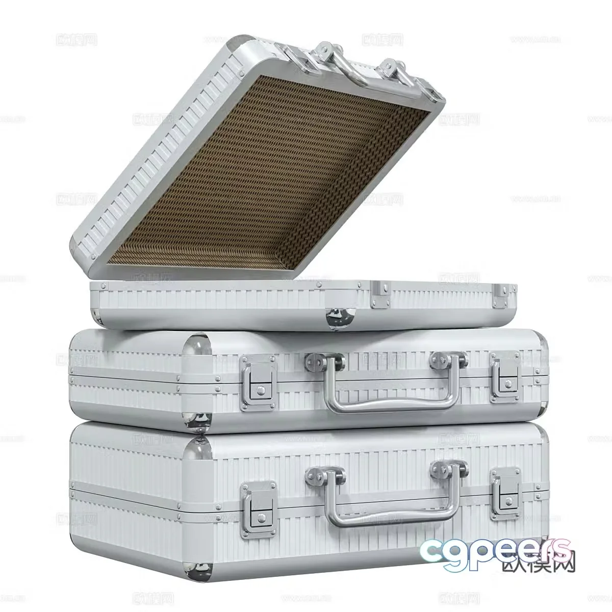 Metal suitcase 3d model