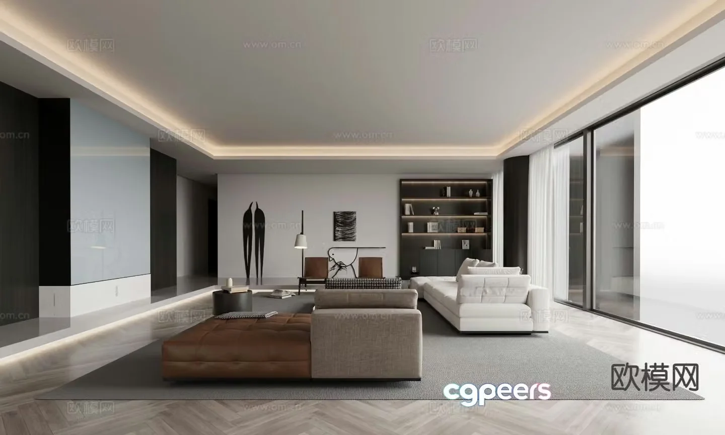 Modern living room 3d model