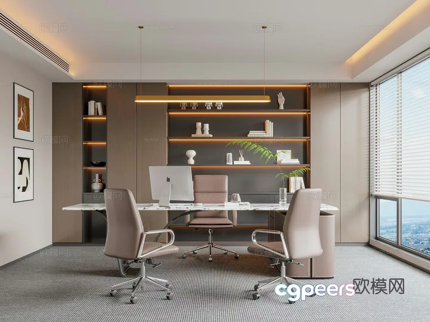 Italian office 3d model