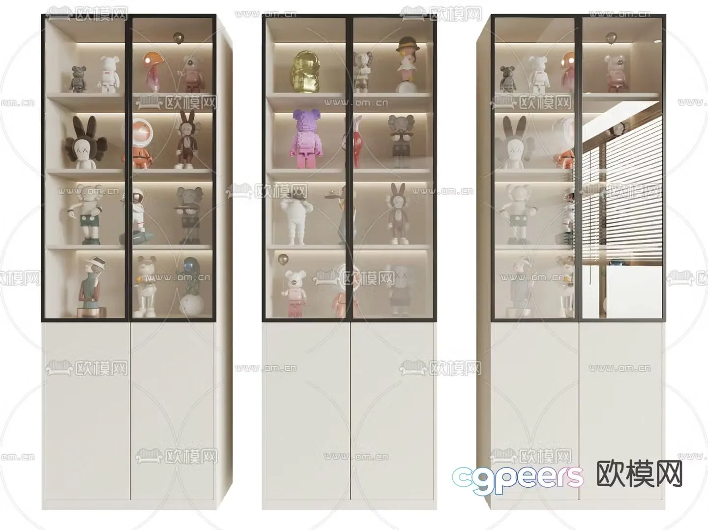 Decorative cabinet hand cabinet 3d model