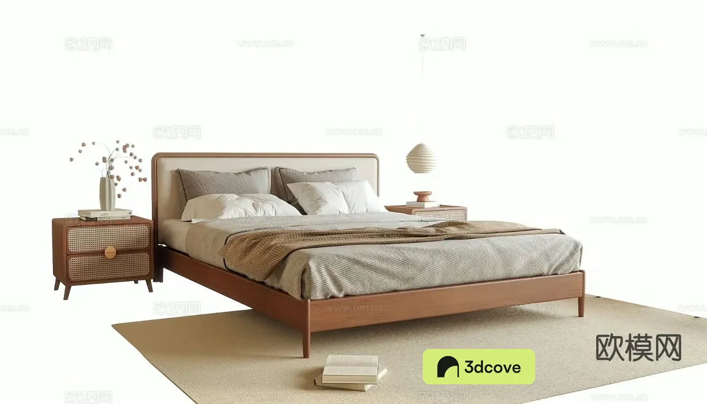 Wabi-sabi double bed