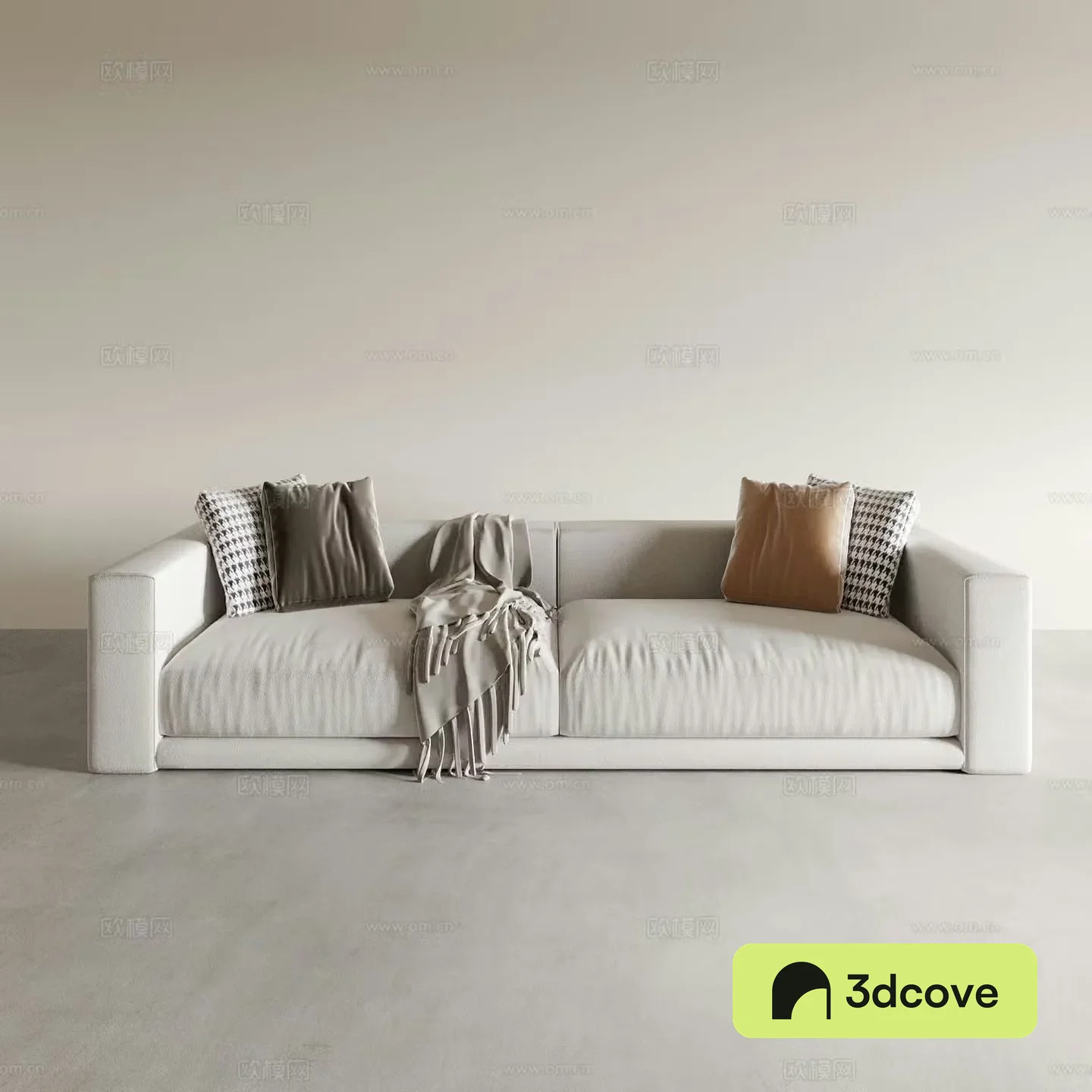 Double sofa upholstered sofa