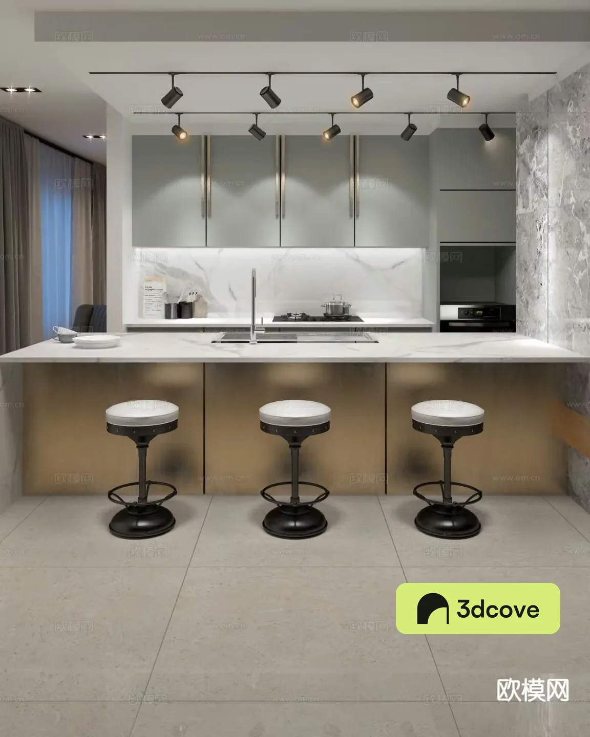 Modern kitchen cabinets