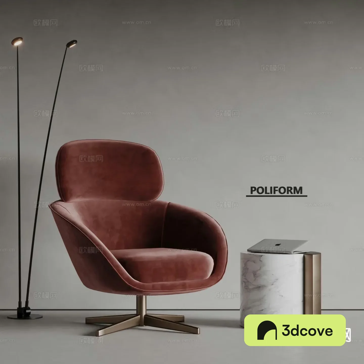 poliform modern leisure chair sofa chair