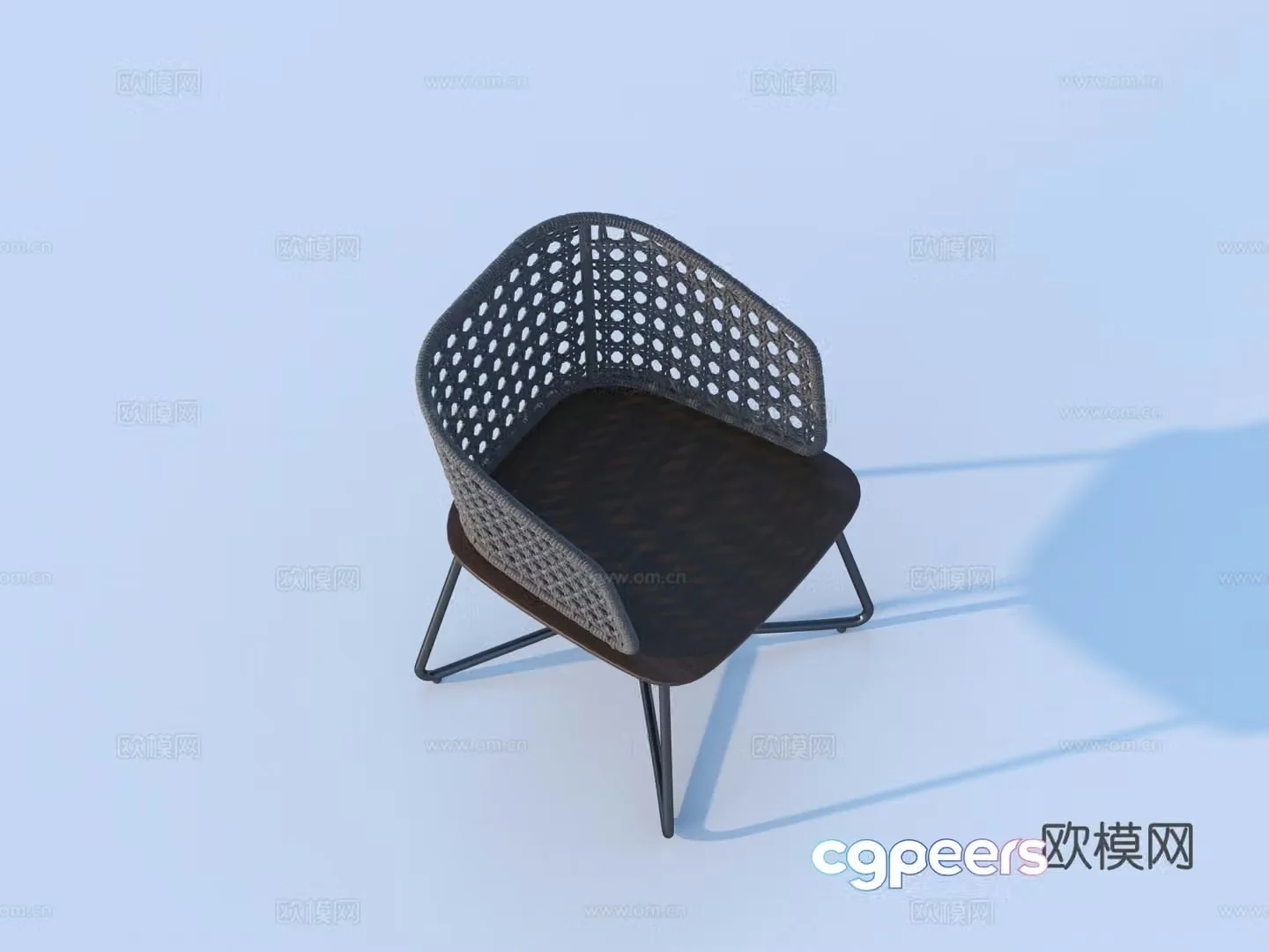leisure chair seat outdoor chair 3d model