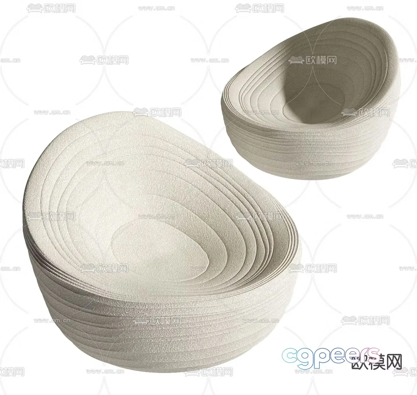 Leisure beanbag 3d model