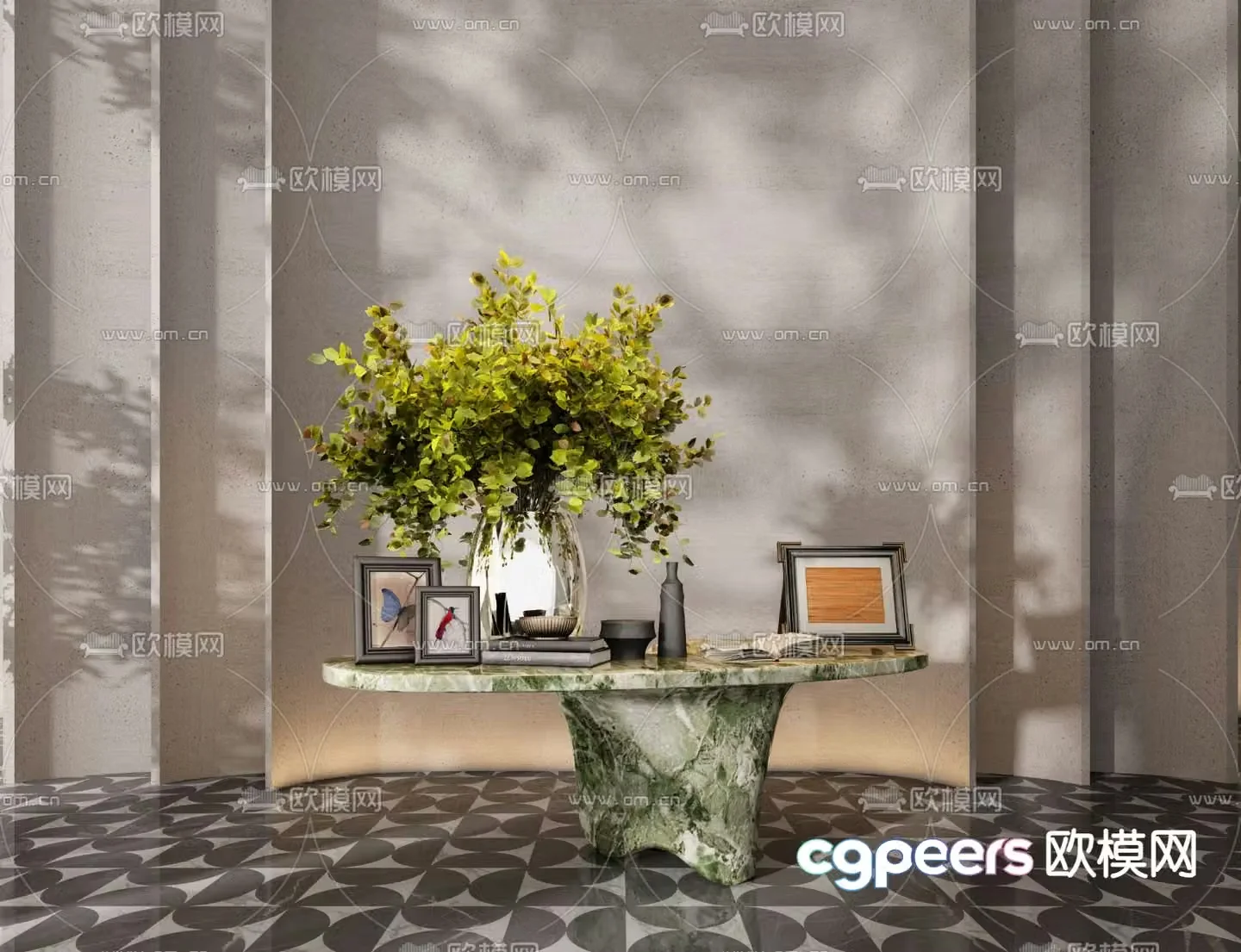 CCD Hotel end viewing platform entrance 3D model