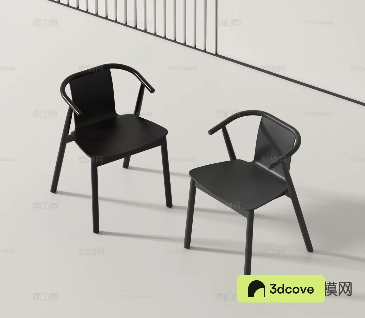 Modern single chair black chair
