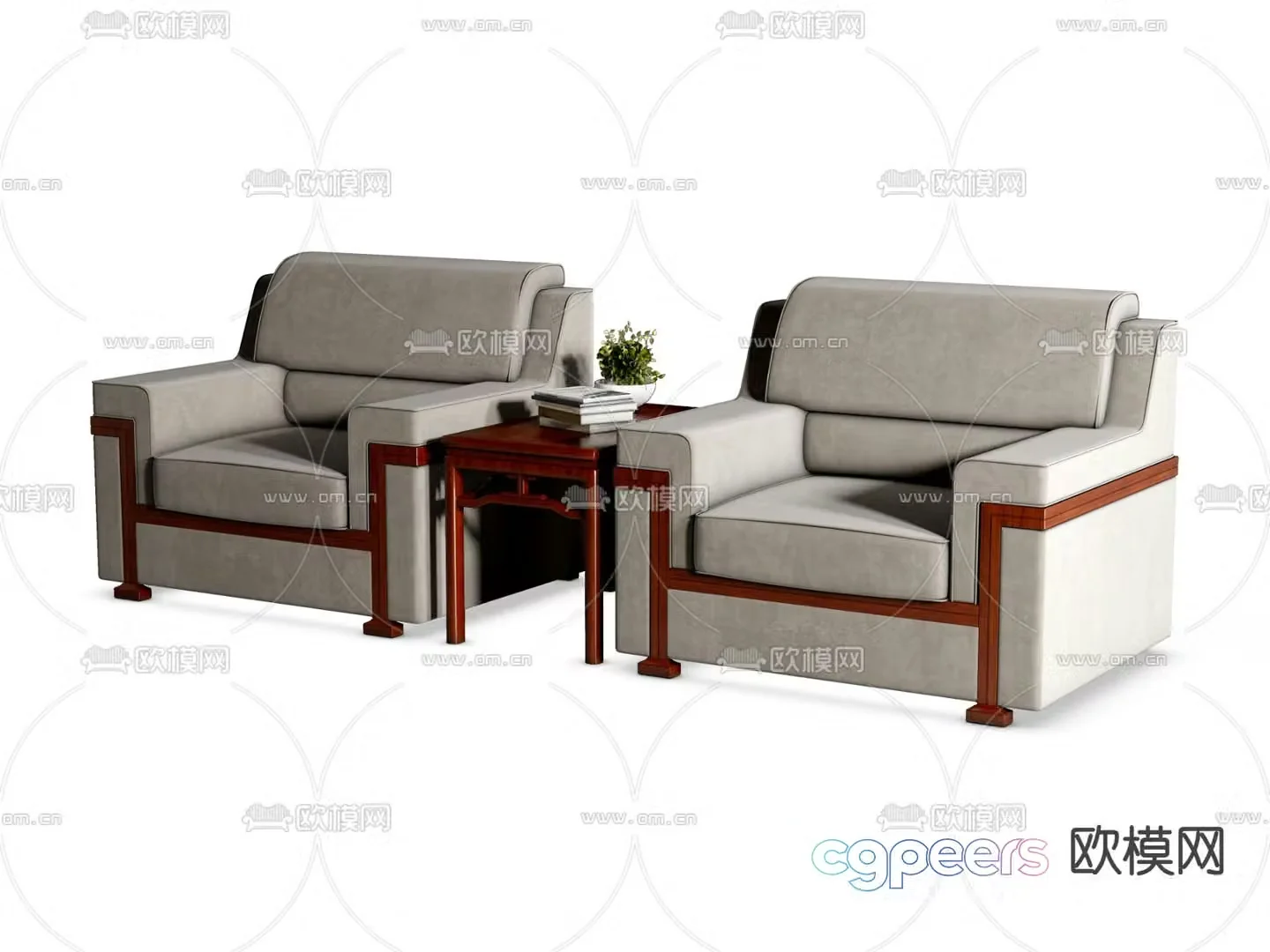 Office sofa VIP sofa reception sofa 3d model