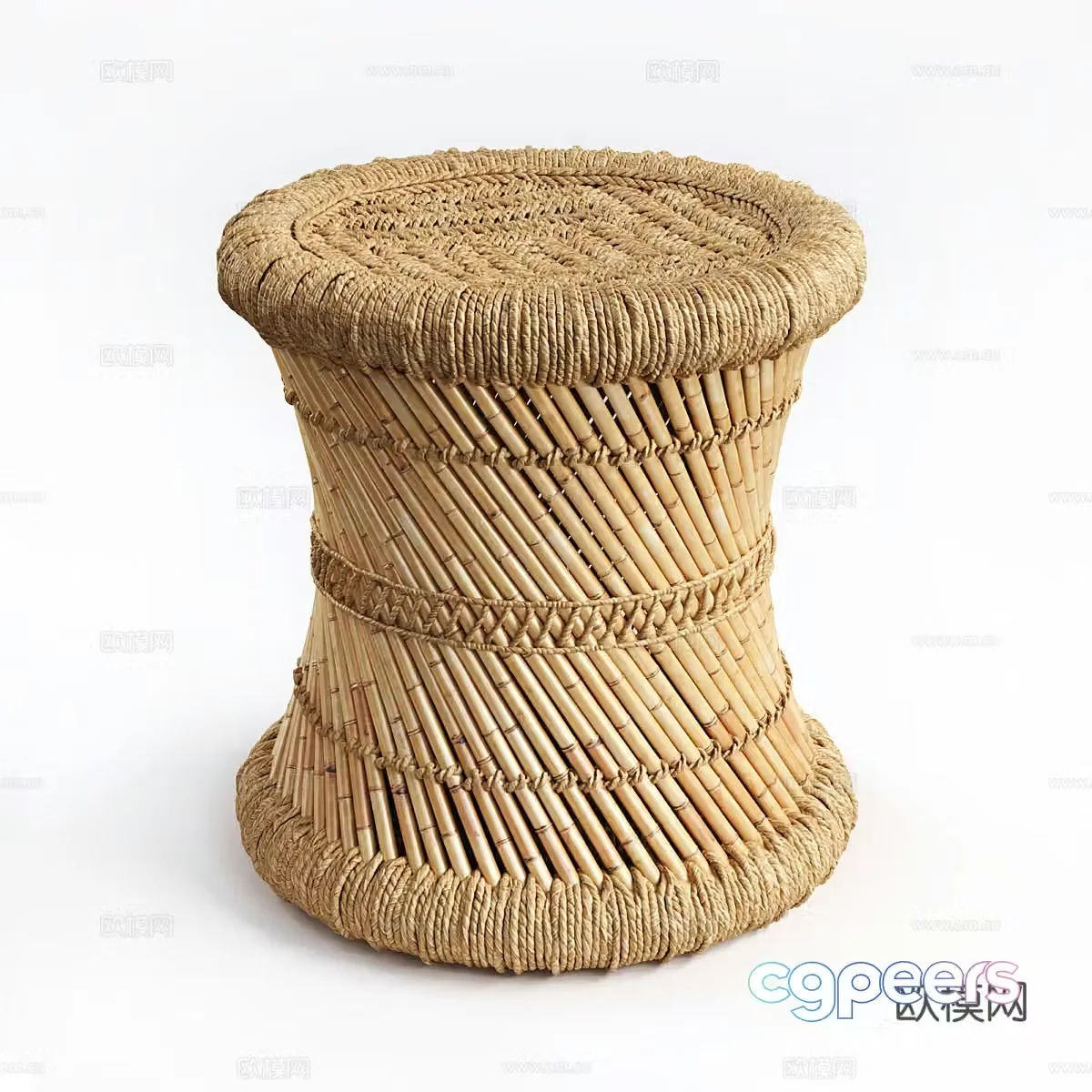 Tingda round stool 3d model