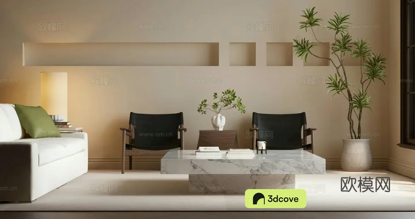 Modern sofa coffee table combination leisure chair combination