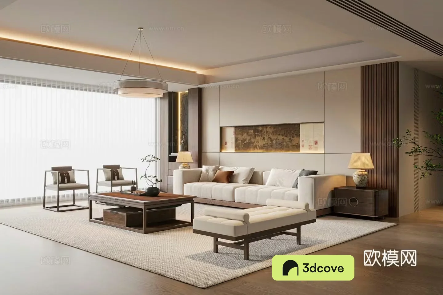 New Chinese Song style living room