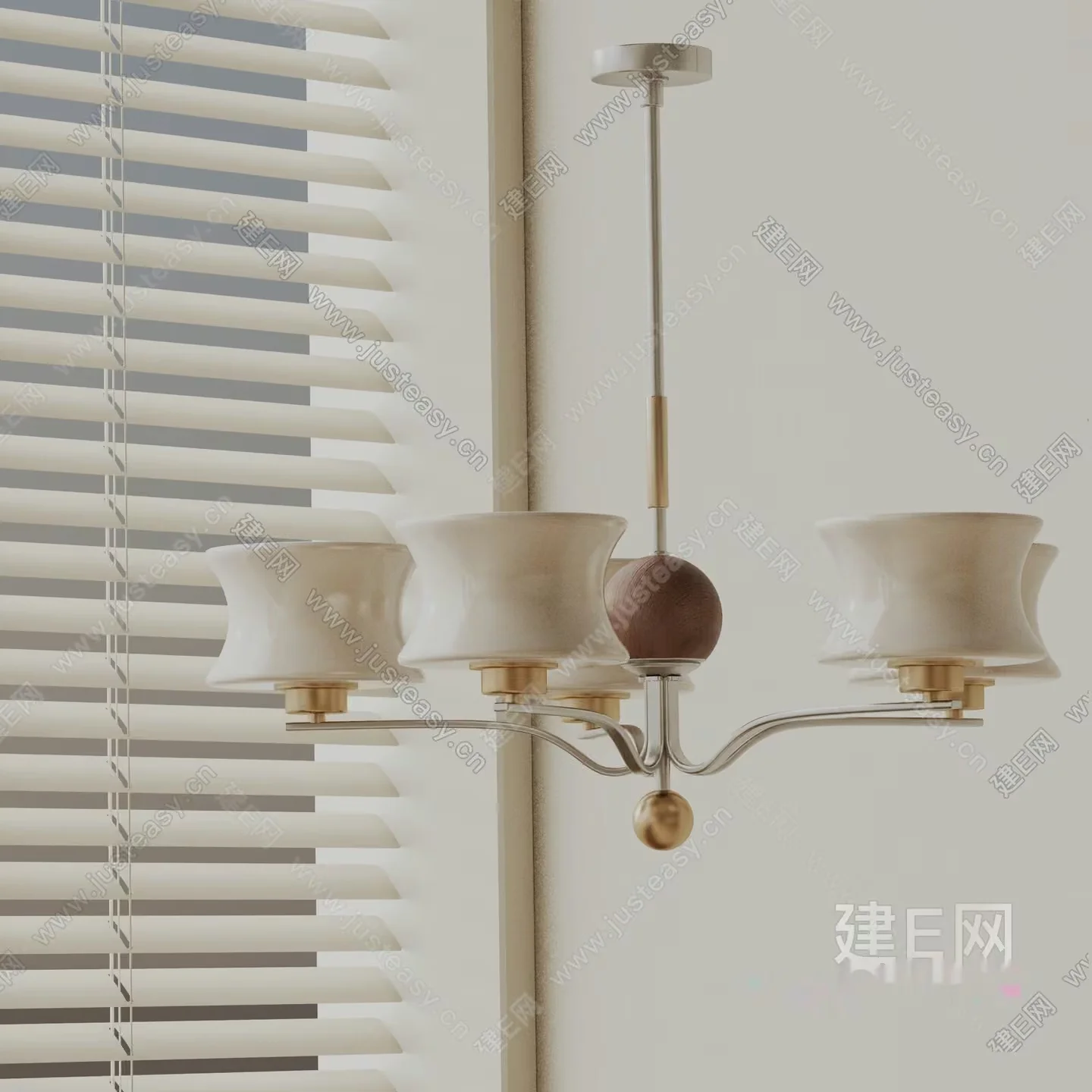 Gold Light Fixture 3D Model – 10098 – VRAY Render