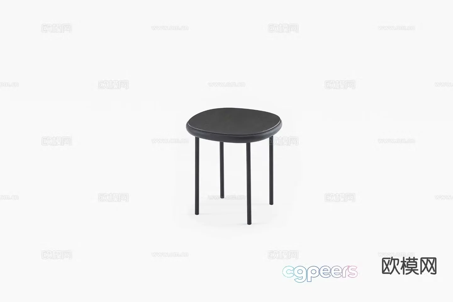 Modern patio coffee table outdoor coffee table 3d model
