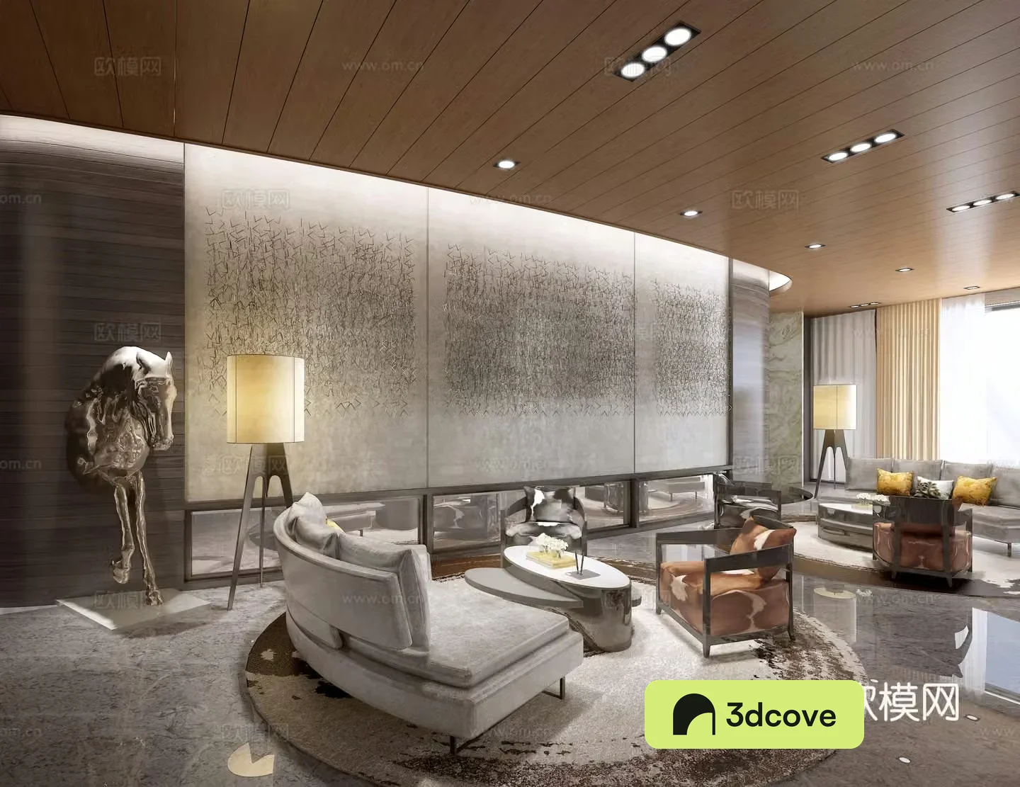 Light luxury club leisure area business negotiation area
