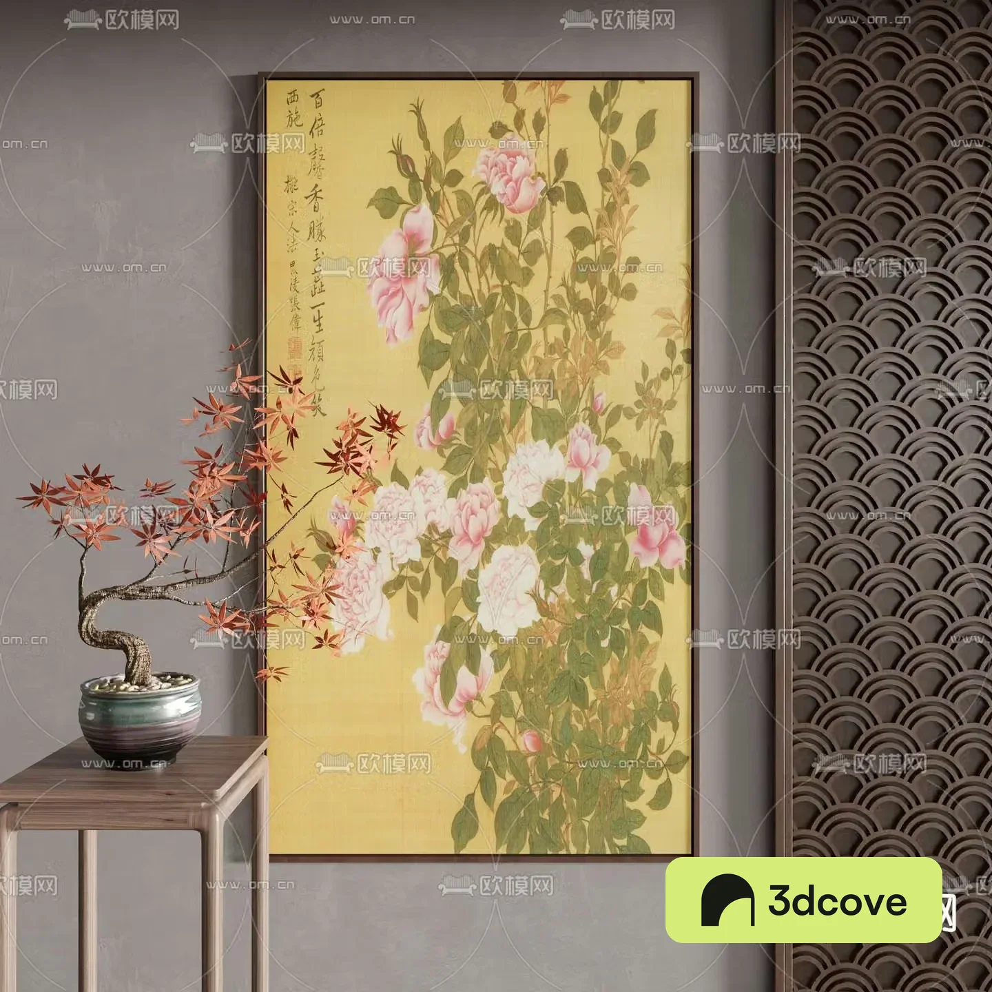 New Chinese style decorative paintings flower and bird paintings watercolor paintings