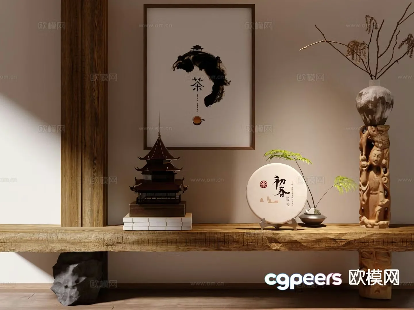 New Chinese-style Duanjingdai 3D model
