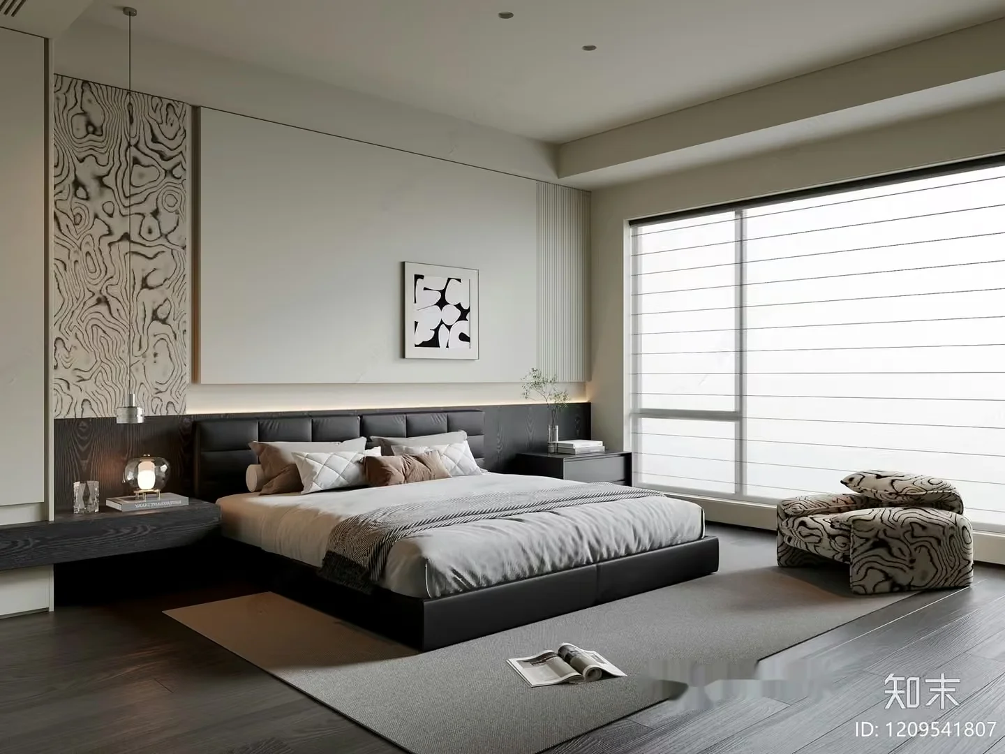 Modern Minimalist Bedroom 3D Model – 22494 – VRAY Render