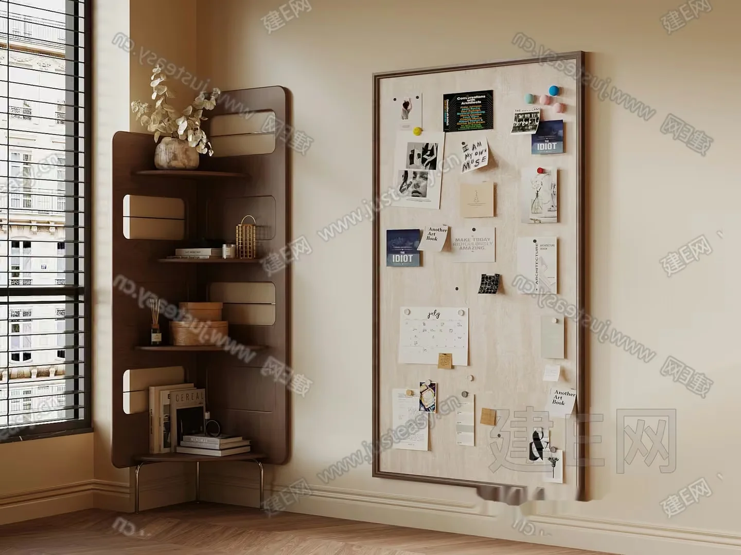Cozy Home Office 3D Model – 690 – VRAY Render