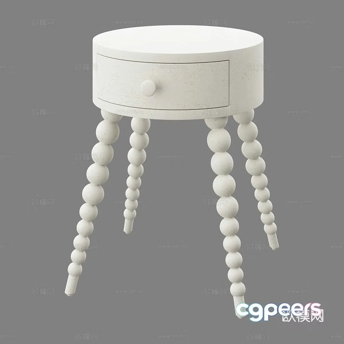Modern simple bedside table bedside table simple bedside table cabinet low cabinet 3d model