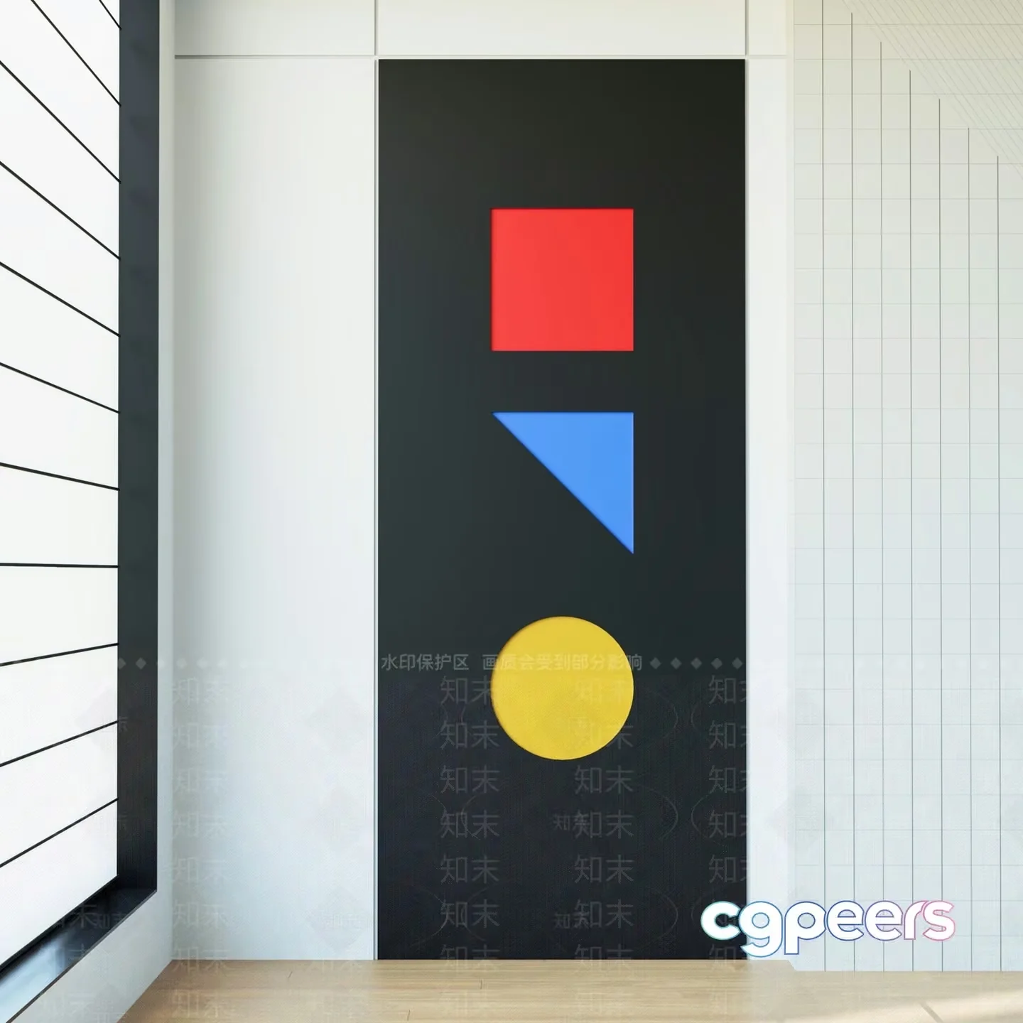 Abstract Art Piece 3D Model – 3522 – VRAY Render