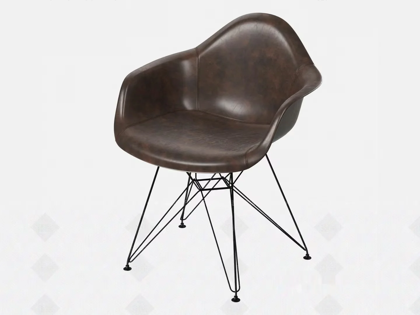 Modern Brown Leather Chair 3D Model – 18652 – VRAY Render