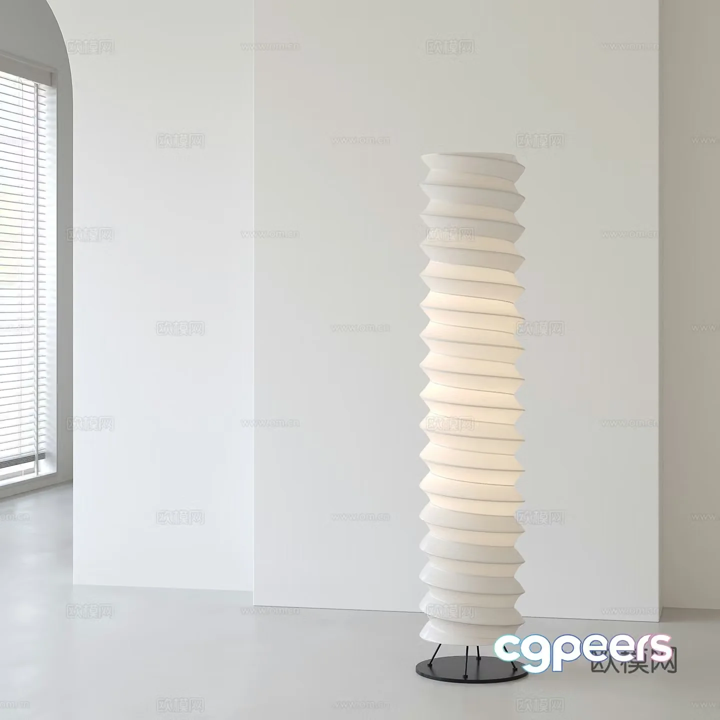 Modern simple floor lamp 3d model