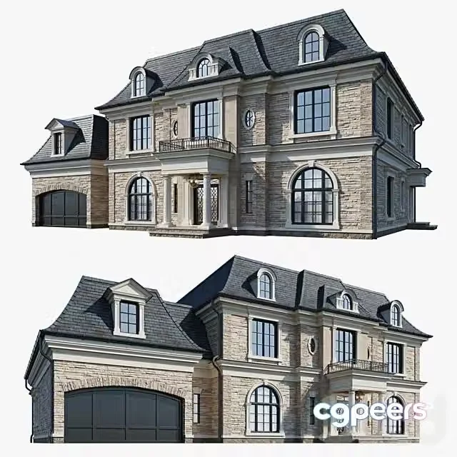 3ds Max Free – Classic house 1