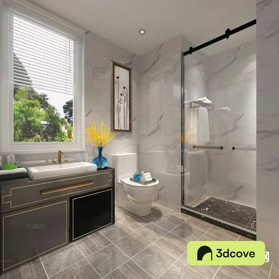 modern bathroom toilet