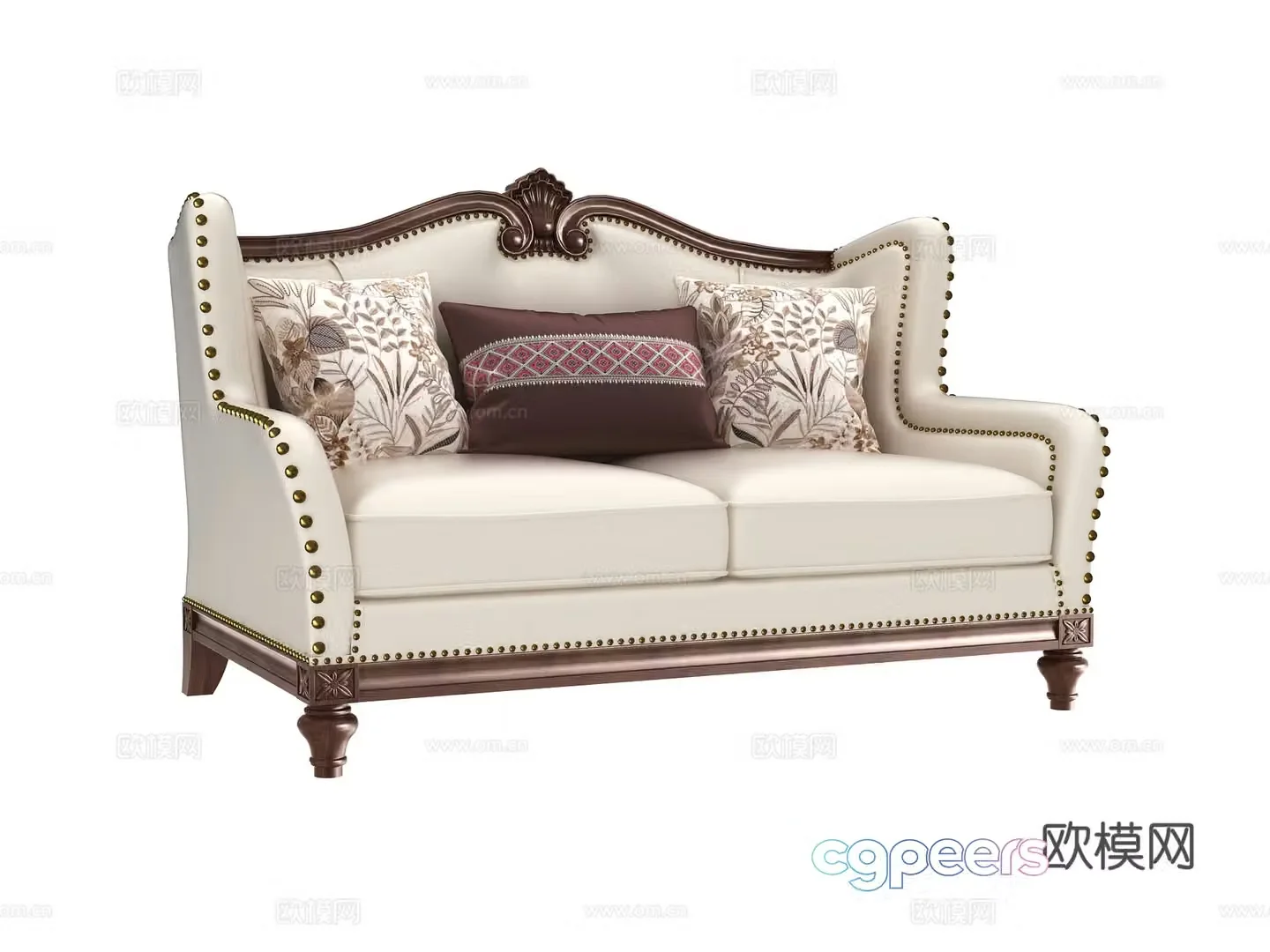 Double sofa 3d model
