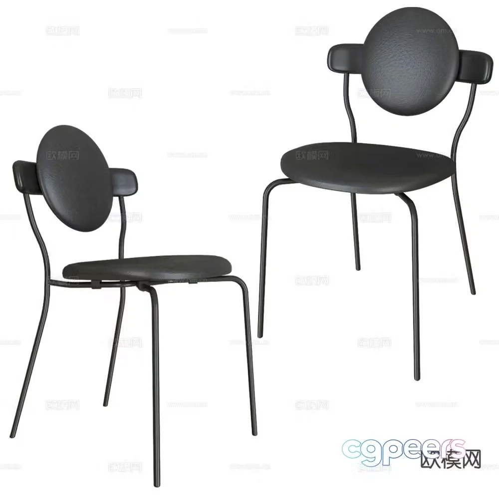 La Chance modern chair dining chair 3d model
