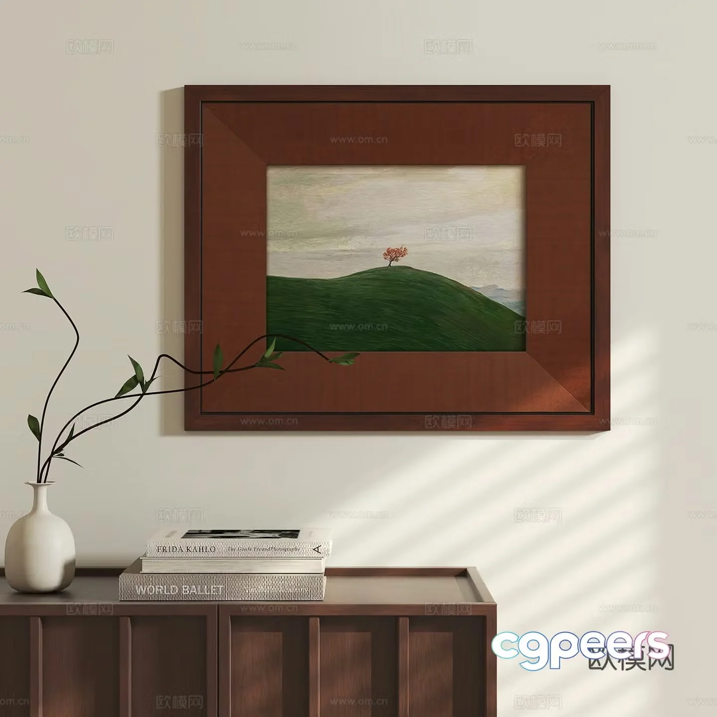 French medieval style hang painting 3D model