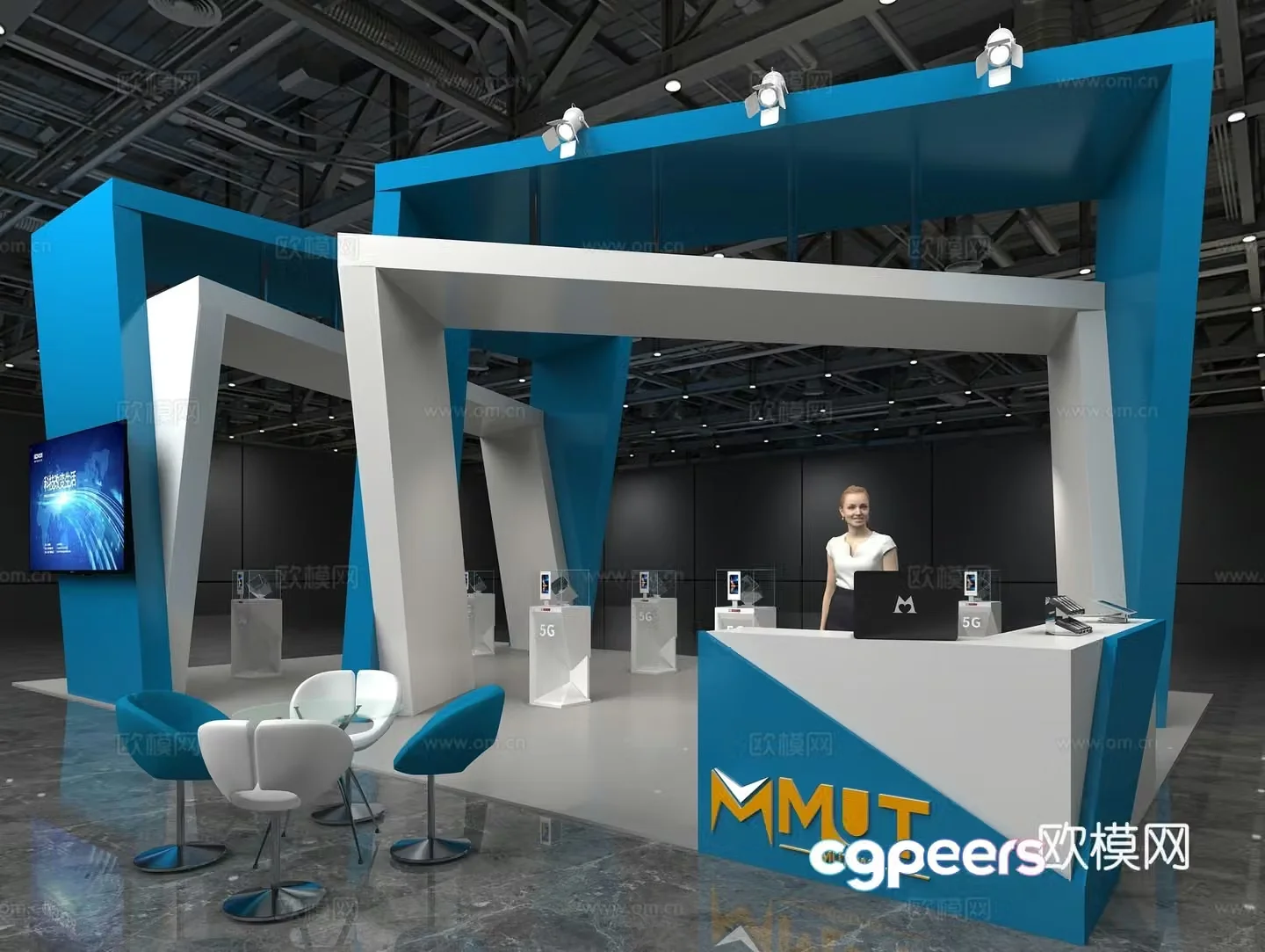Modern Communications Exhibition 3D Model