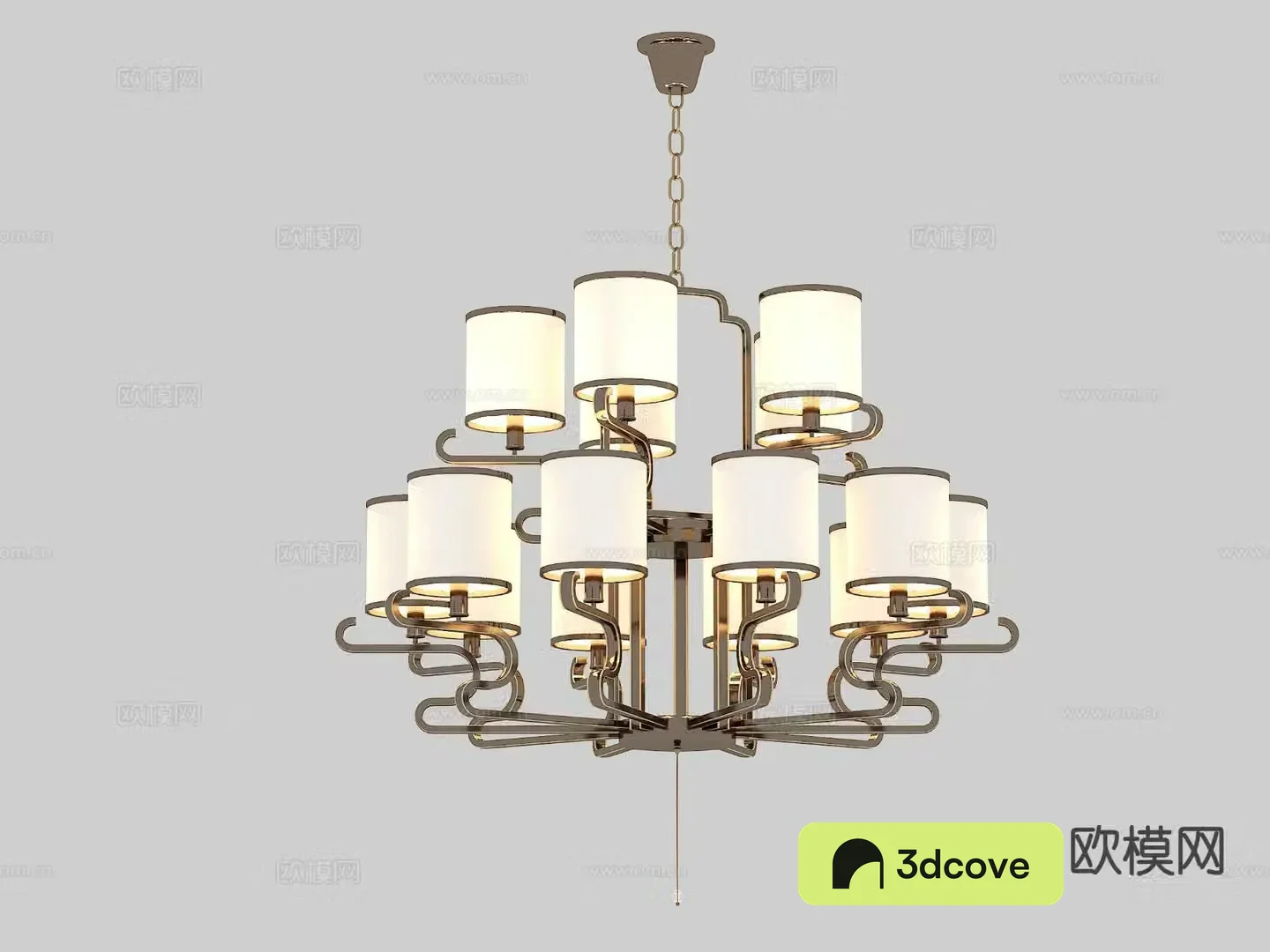 Chinese style chandelier multi-head chandelier