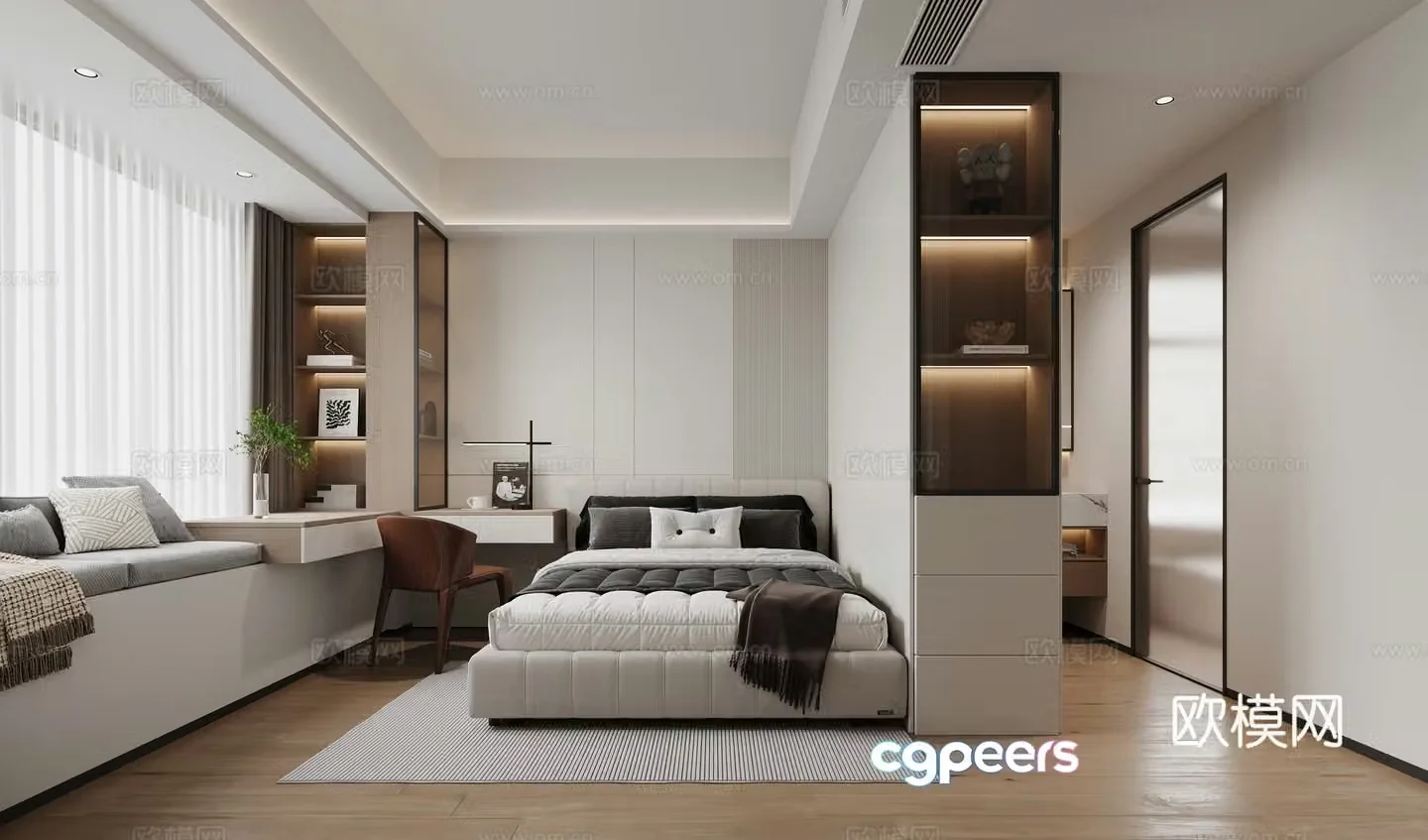 Modern bedroom 3d model