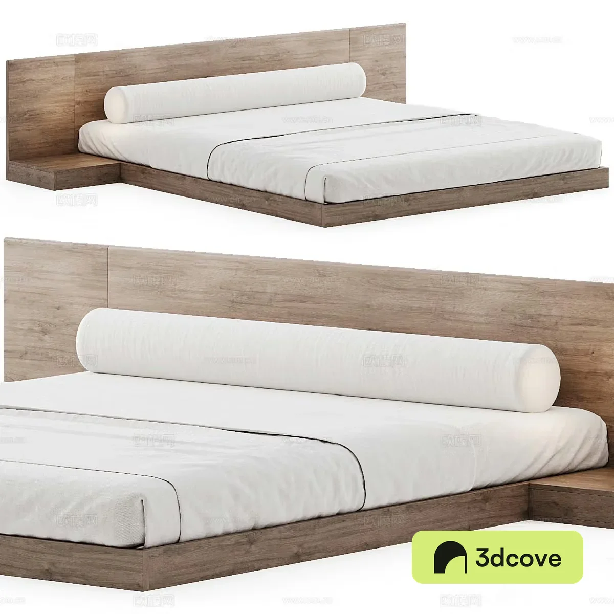 Wabi-sabi double bed