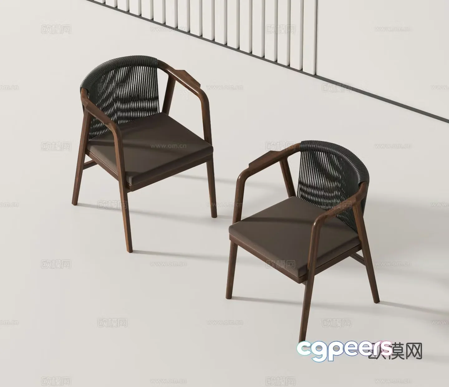 Italian chair dining chair 3d model
