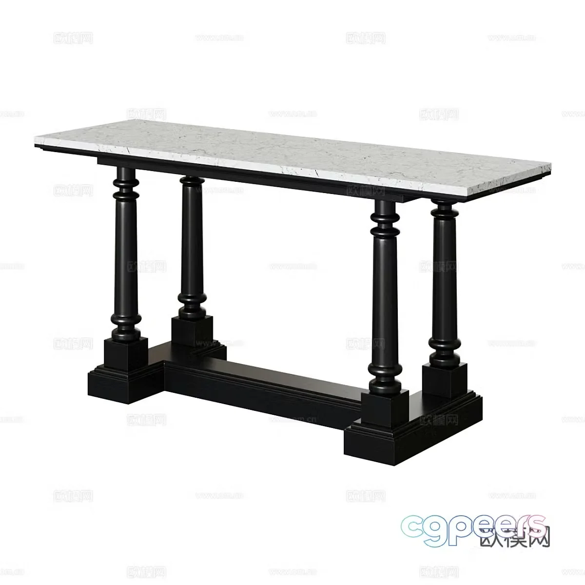 American Eichholtz marble entrance table 3D model