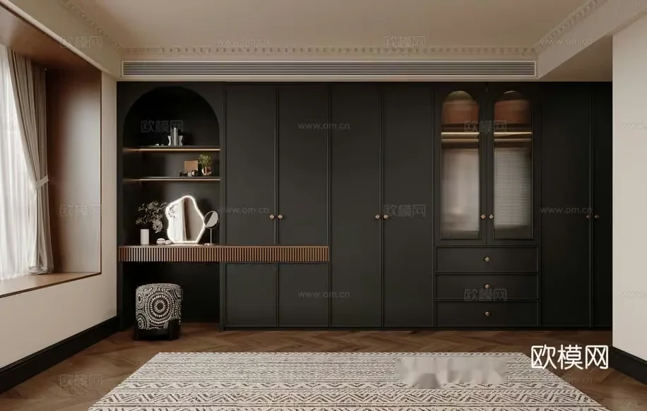 Modern Dressing Room 3D Model – 12621 – CORONA Render