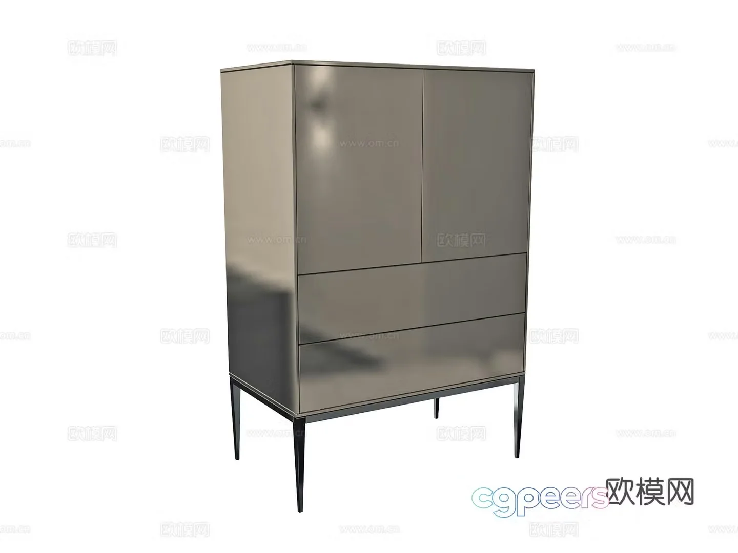 Entrance cabinet high cabinet 3d model