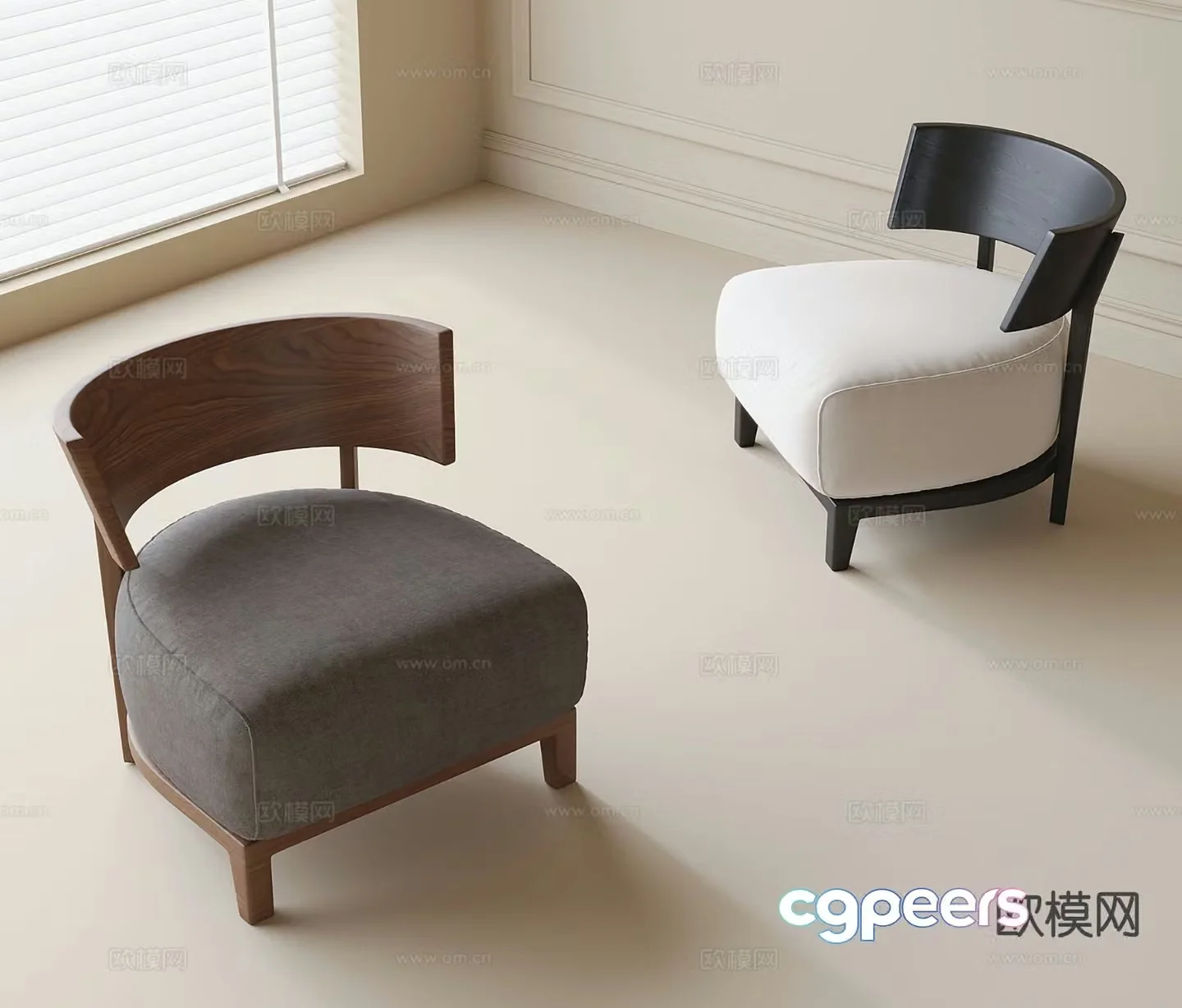 Modern leisure chair 3d model