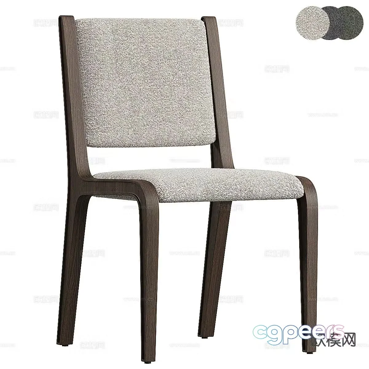 Modern chair dining chair 3d model
