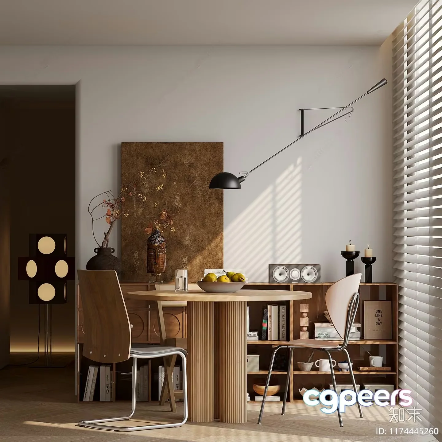 Modern Dining Room 3D Model – 9214 – VRAY Render
